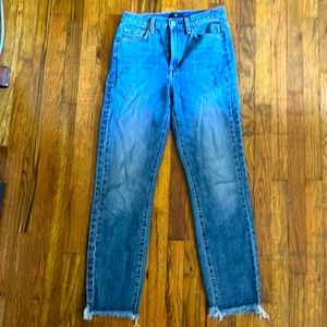 7 for All Mankind High Waisted Cropped Straight Women’s Sz 26